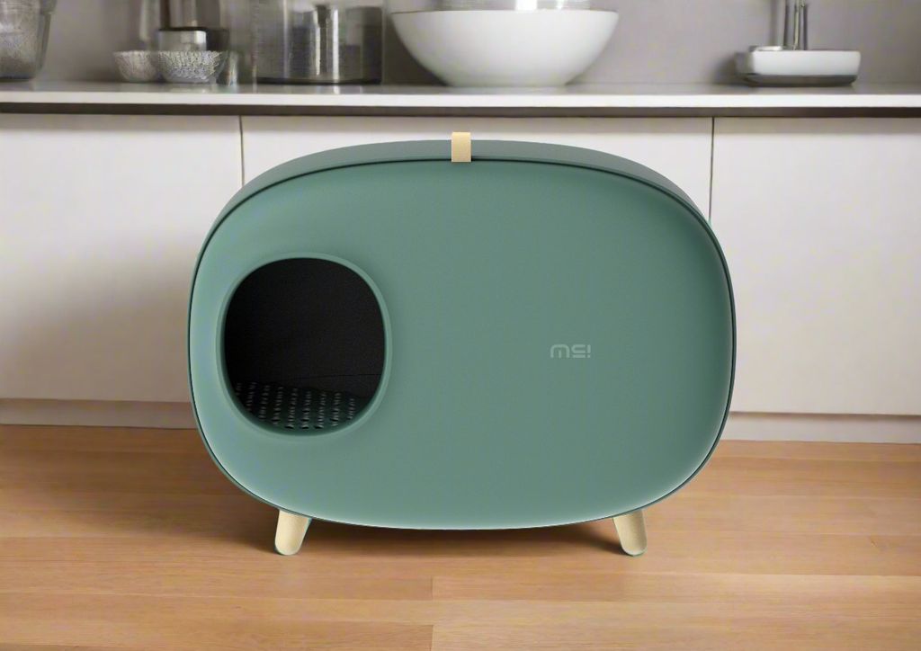 Grüne Katzentoilette – inklusive Katzenstreuschaufel – Produktbild 8