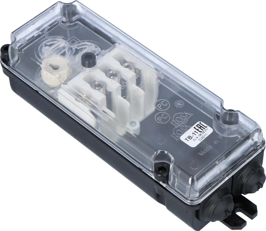 Boîte à fusibles TB-11 étanche avec couvercle transparent de protection