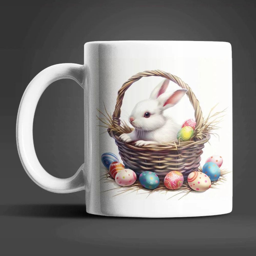 Osterhase Ostereier Ostern Kaffeetasse Teetasse Tasse Geschenkidee