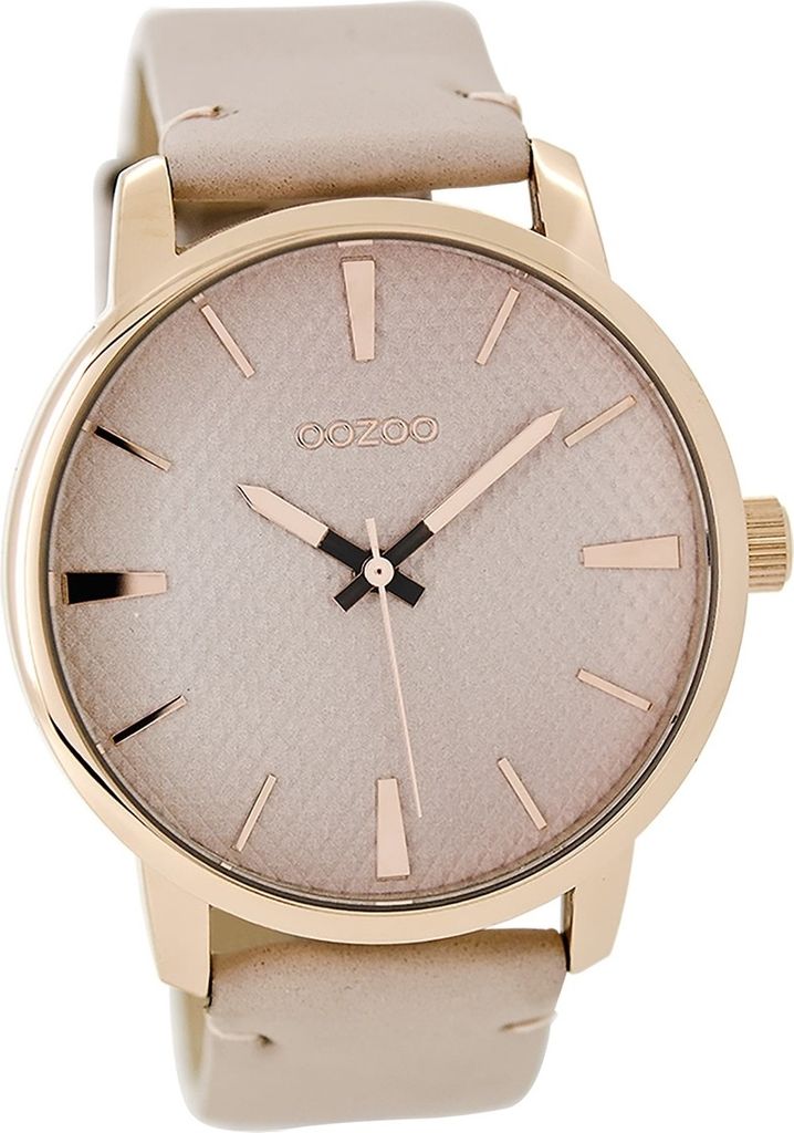 Oozoo Leder Damen Uhr matt Armbanduhr rosa Elegant Oozoo Timepieces D2UOC9021A