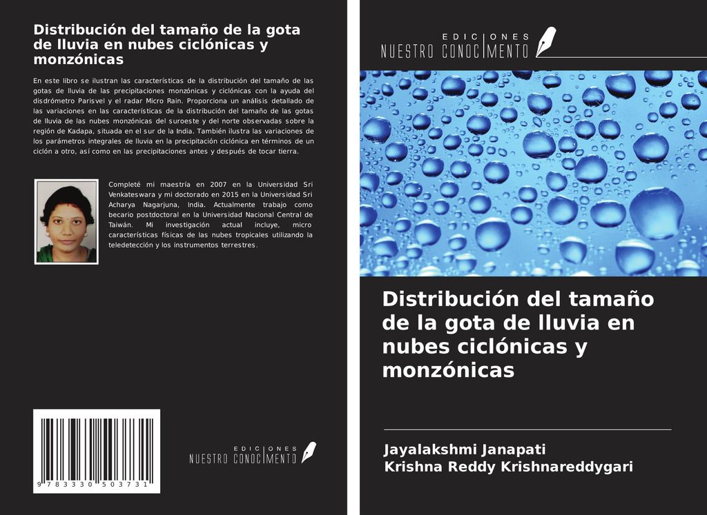 Distribución del tamaño de la gota de lluvia en nubes ciclónicas y monzónicas