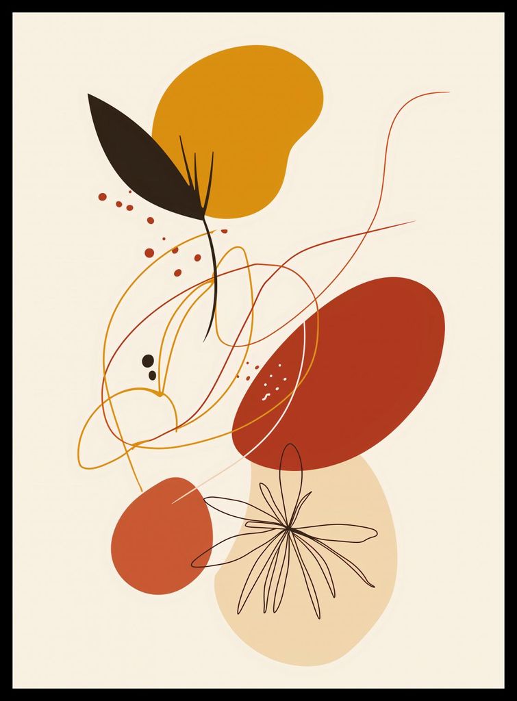 Plakat 40x55cm Melodie der Farben des Herbstes