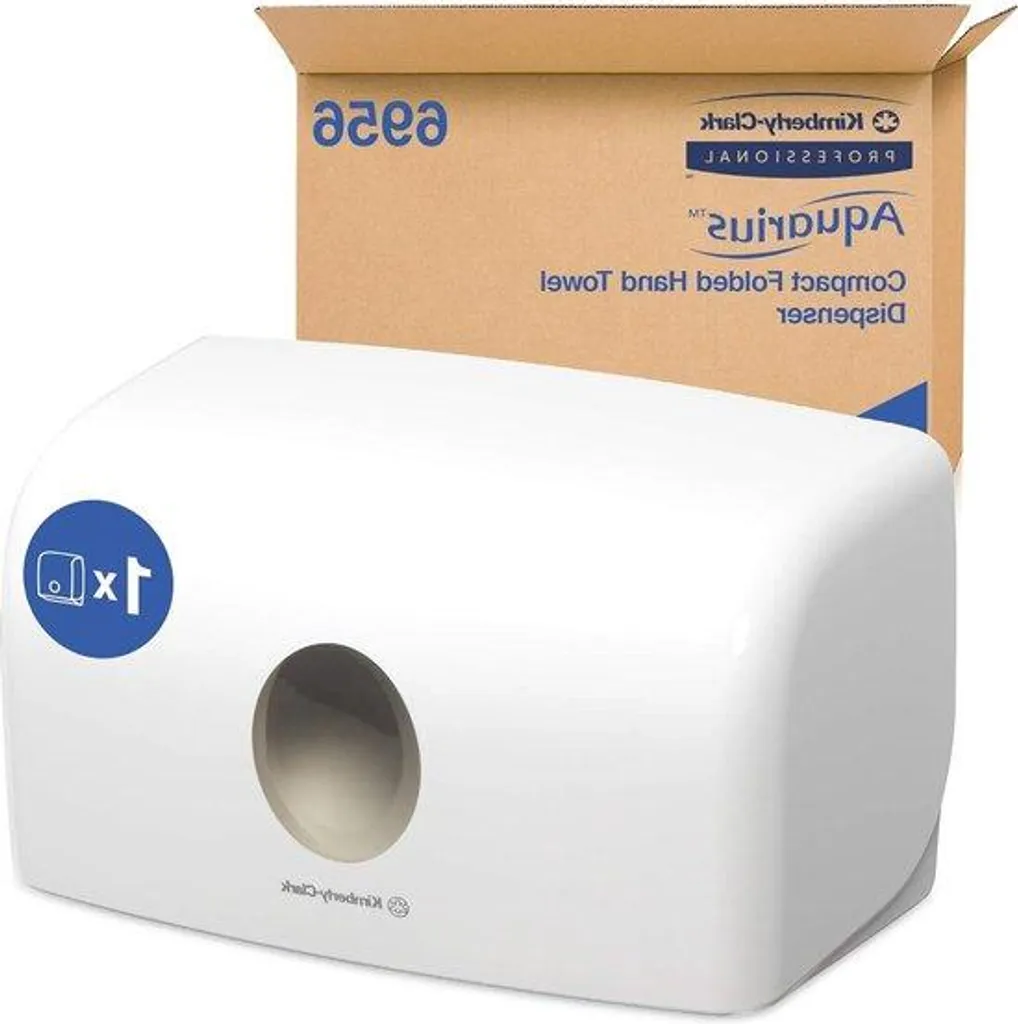 Distributeur serviettes papier blanc anti-gaspillage avec clé de sécurité