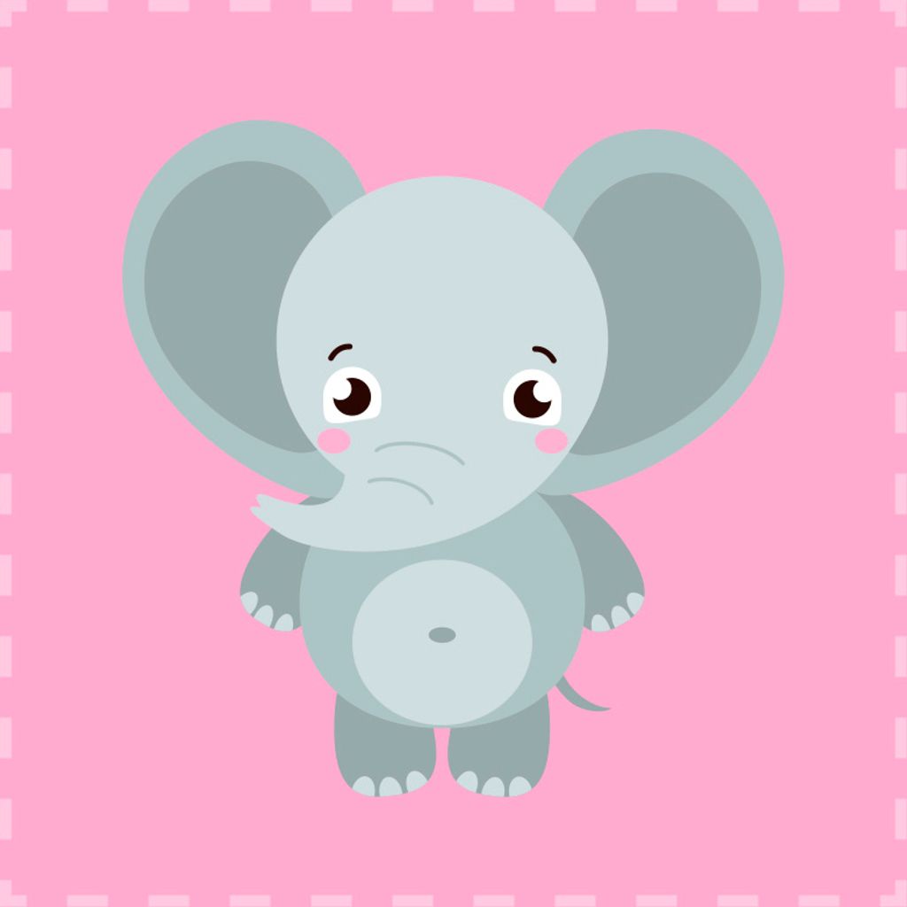 Baby Kinder Handtuch Seiftuch - Elefant - 100% Baumwolle - Produktbild 1