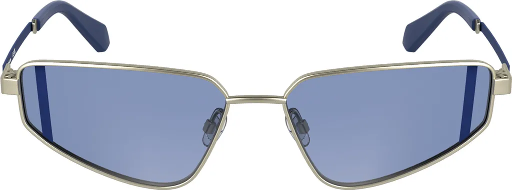 Lunettes de soleil de plage pour femme argentées et verres rectangulaires