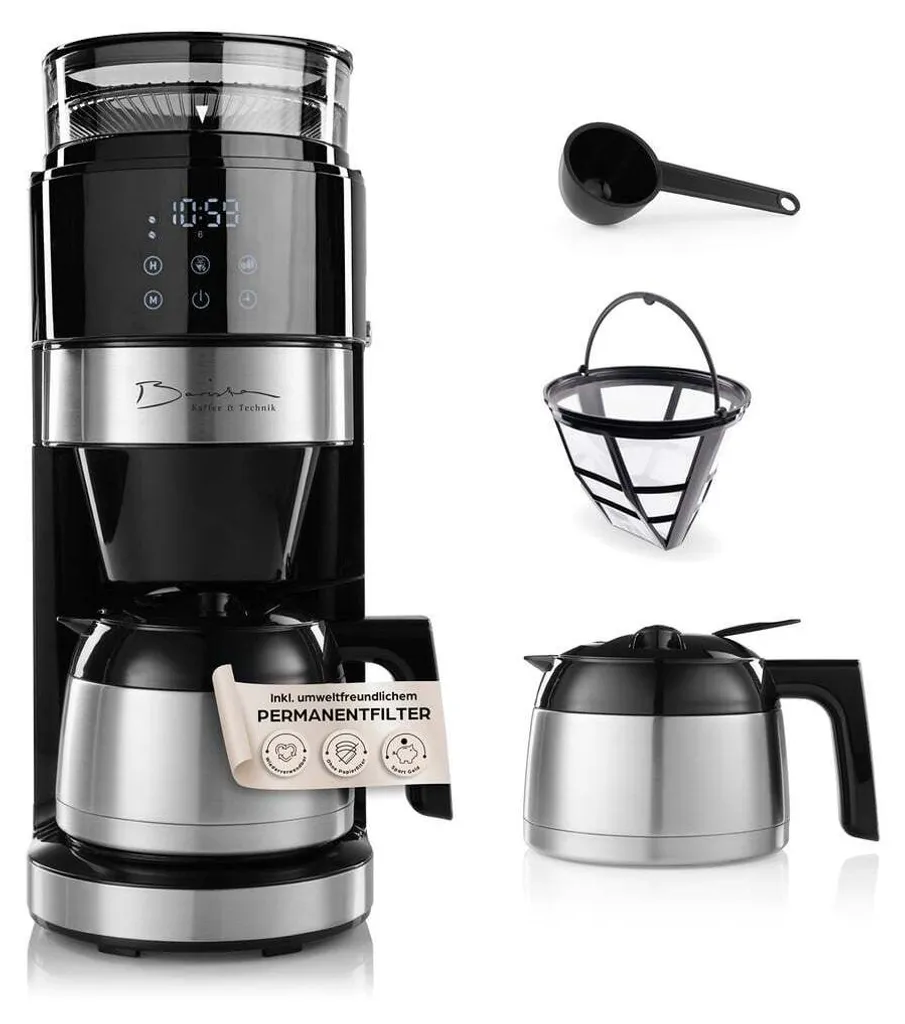 Cafetière à grains pour petit déjeuner machine filtre avec verseuse