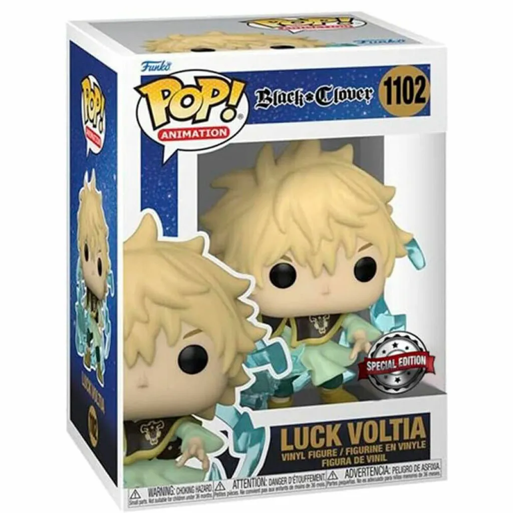 Déco Manga Black Clover : Figurine Luck Voltia Funko Pop! pour Étagère