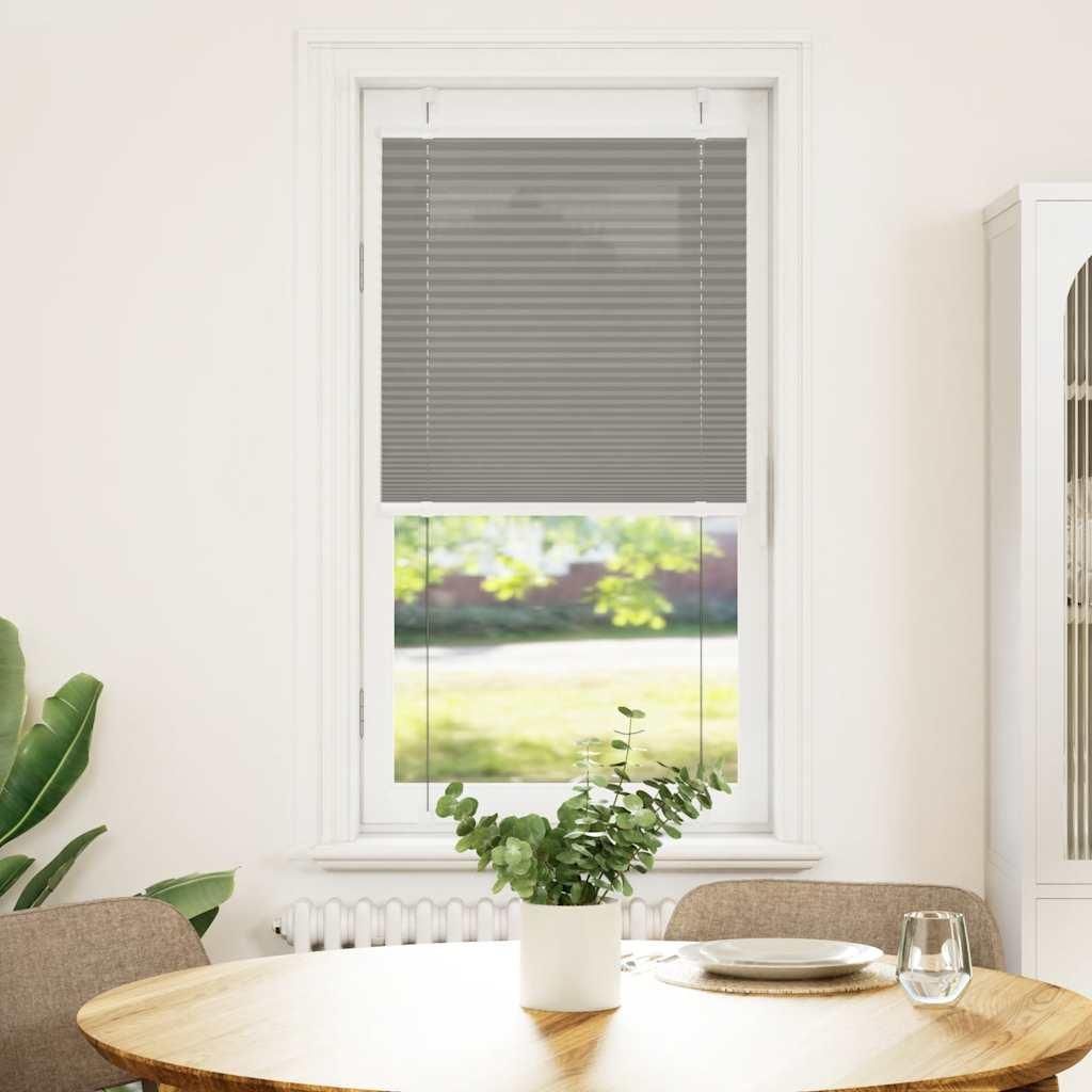 vidaXL Plissee Anthrazit 65x150 cm Stoffbreite 64,4 cm Polyester