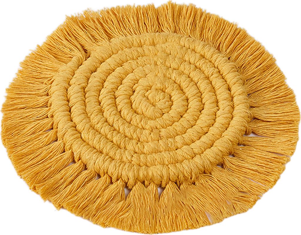 Tassenmatte, hochsaugfähig, geflochtener Getränkeuntersetzer, einfarbig, hitzebeständig, wiederverwendbar, gewebter Untersetzer