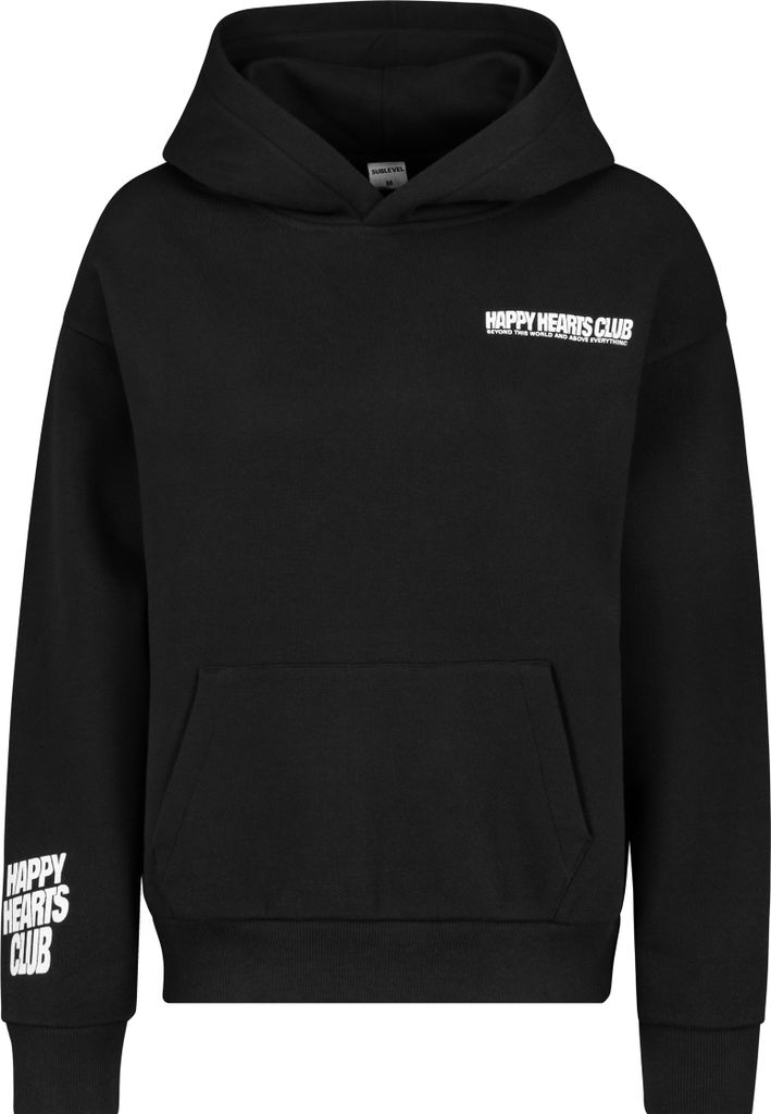 Sublevel Kapuzenpullover mit Logo und Schriftzug Größe: L