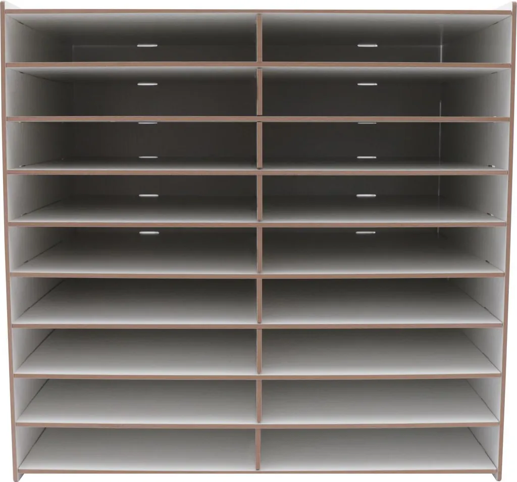 Trieur de documents format A4 à 18 cases - Grand module de tri blanc - 4