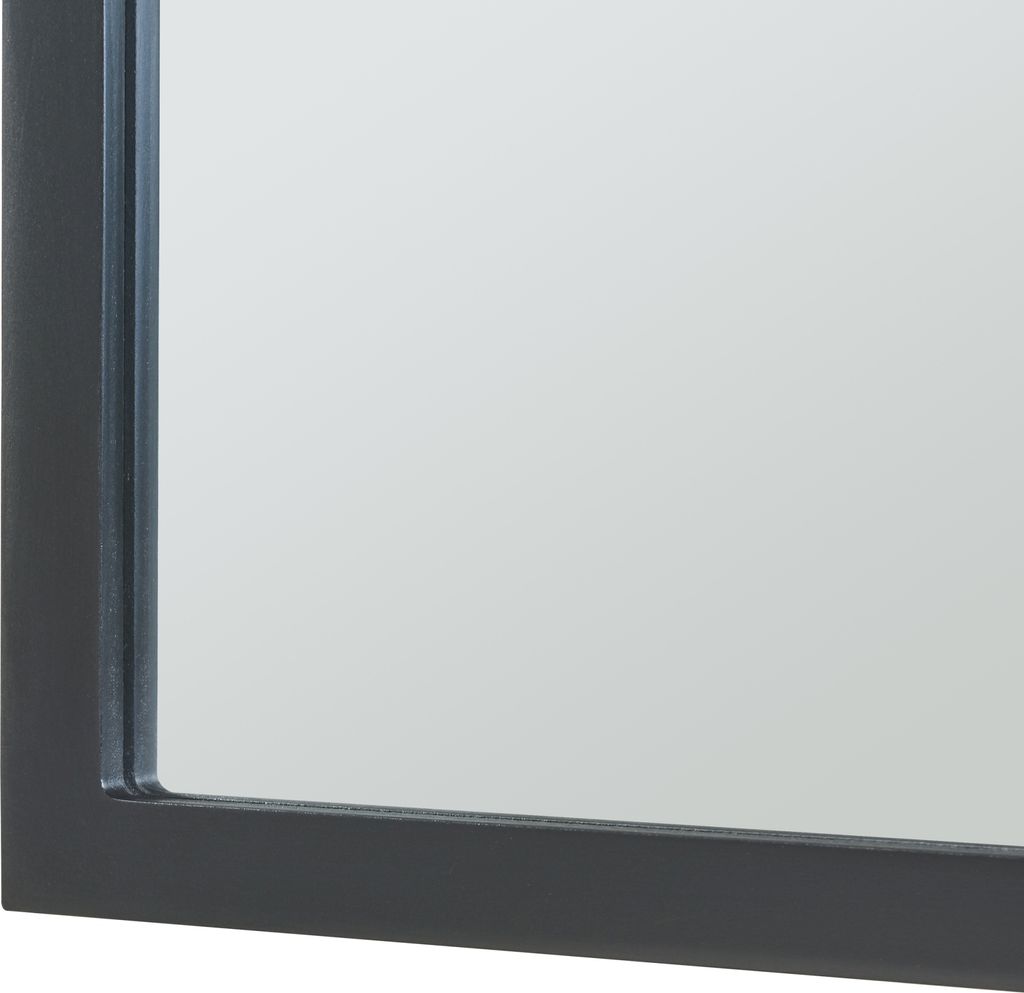 Nástenné zrkadlo "Hämeenkyrö" s rámom MDF 90 x 60 cm čierne Obrázok produktu 7