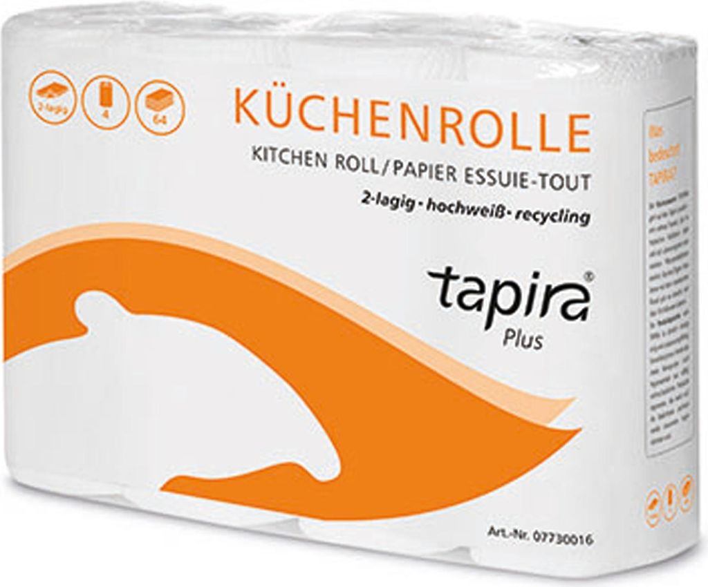 Essuie-tout Tapira Plus 2 plis blanc brillant 32 rouleaux Image du produit 