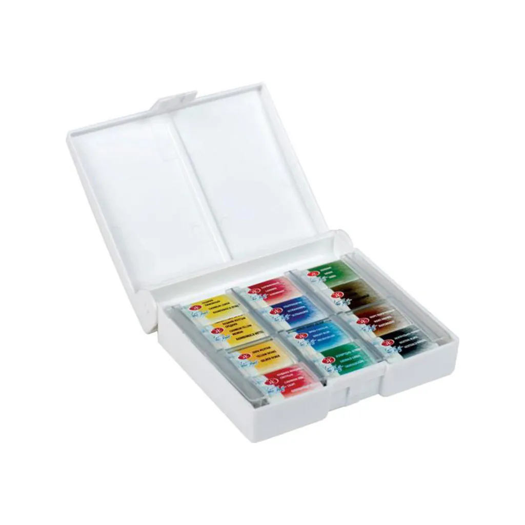 Aquarelle White Nights 12 Pigments Intenses en Set de Voyage Plastique