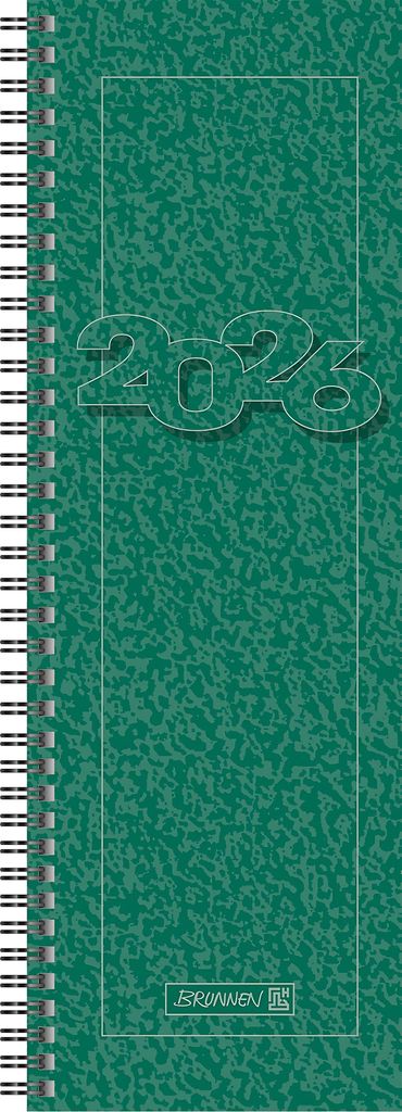 A green spiral-bound planner with the year 2026 prominently displayed.