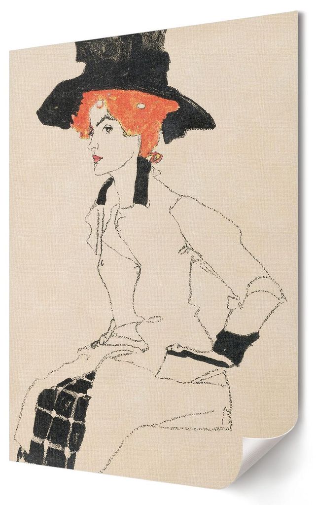 Portrait einer Frau II- Kunstdruck A1 (59x84 cm) - Rustikal, erotisch, ausdrucksstark- Wandbild für Wohnzimmer Schlafzimmer & Flur, Modernes Poste...