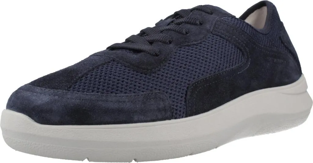 Chaussures Marche Ville Homme Stonefly Seven Season 8 Velours Bleu Chic