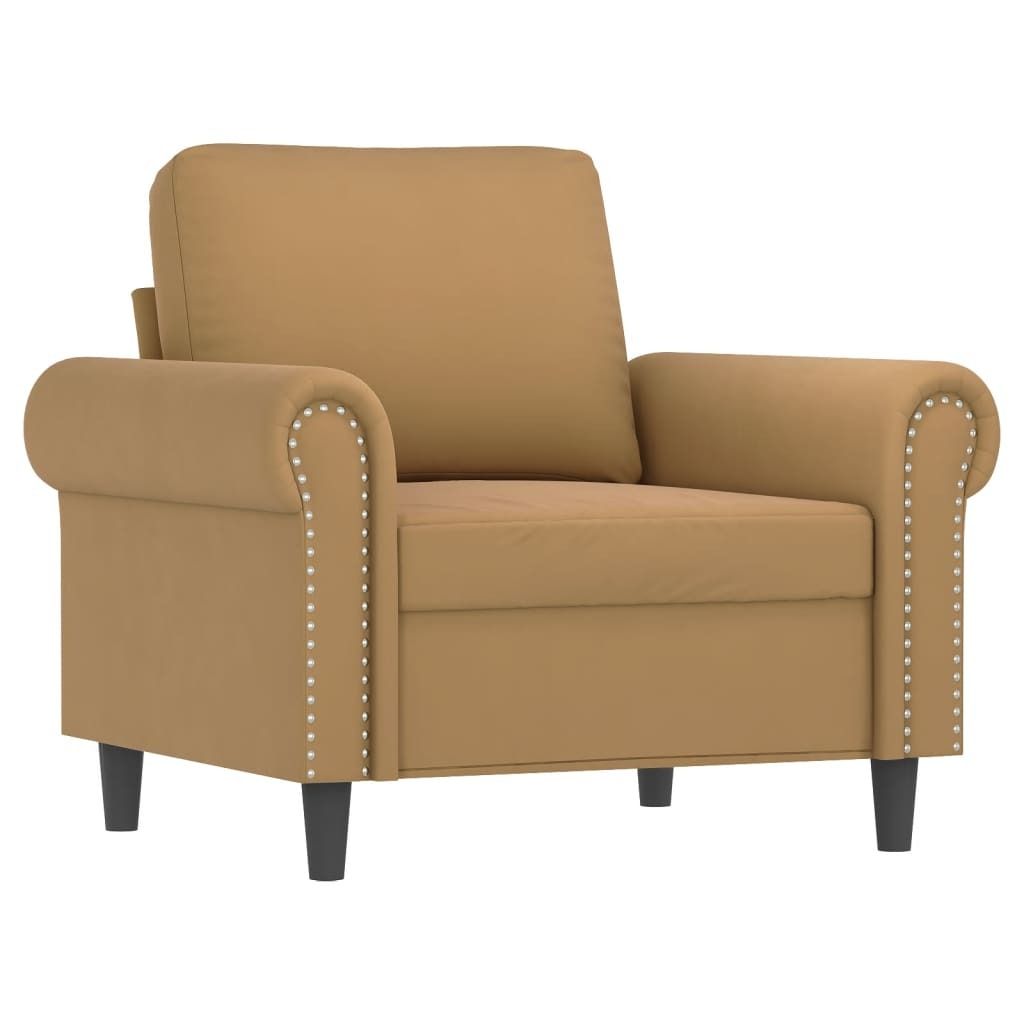Sessel dkd-home-decor Samt Braun 60 cm