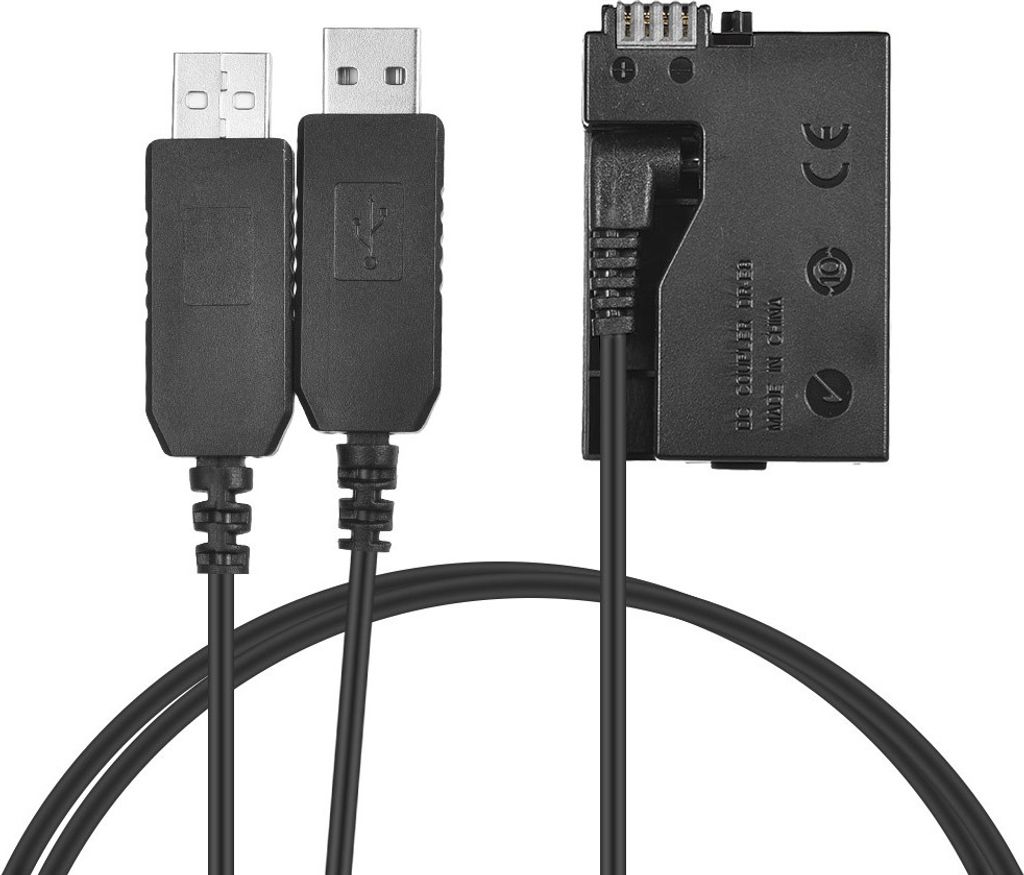 Andoer LP-E8 DC Koppler USB Netzteil Dummy Akku Kamera Ladegeraet Kit fuer Canon Rebel T3i T2i T4i T5i EOS 600D 550D 650D 700D Kuss X5 X4 X6