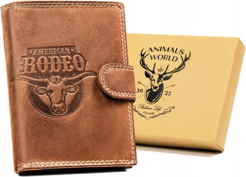 Always Wild N4LCHMROD: Portafoglio Uomo in Pelle Stile Urban & Rough