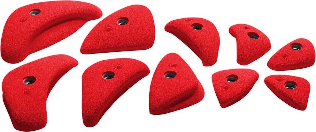Ocun 4 Edges Klettergriffe Rot Rot One Size