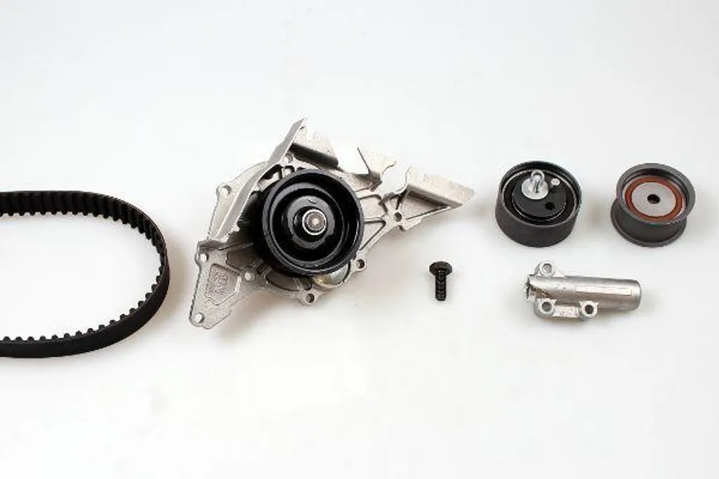 Pompe à eau HEPU PK05602 avec kit courroie de distribution Audi A4 A6