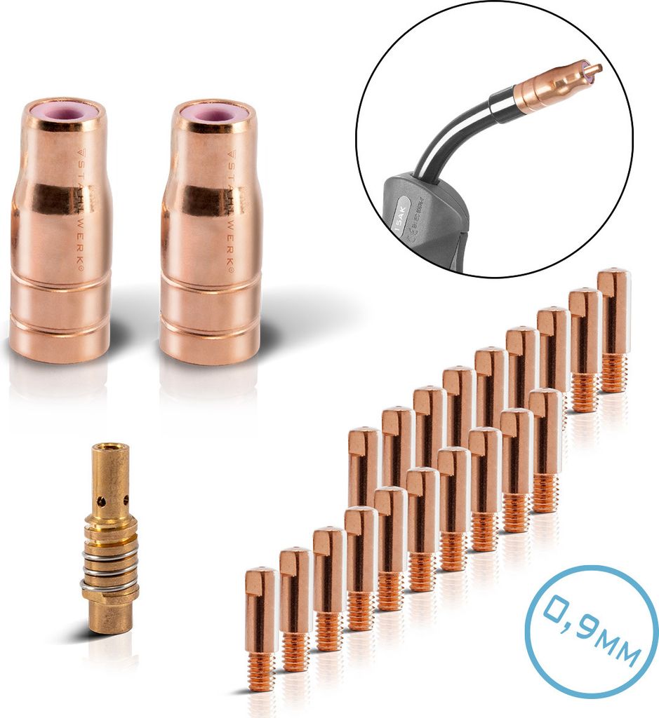 STAHLWERK FLUX Verschleißteile Set 23-tlg AK15/MB15 Produktbild 