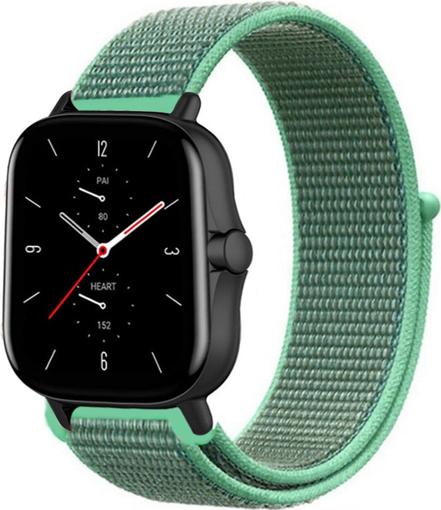 Strap-it Amazfit GTS 2 Nylonarmband (Mint)