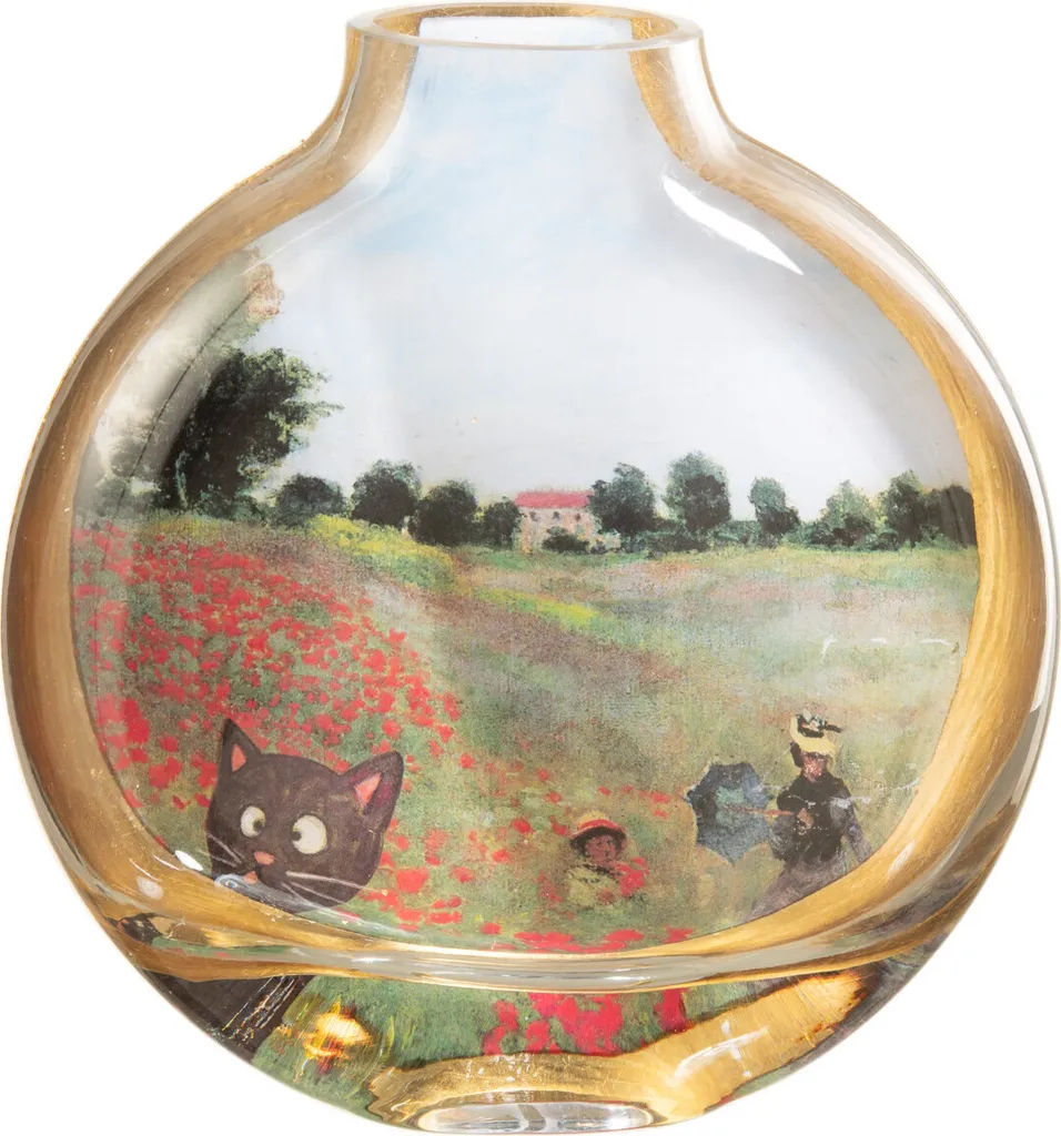 Petit Vase J-Line Coquelicots Idéal pour Petits Espaces et Décor Art
