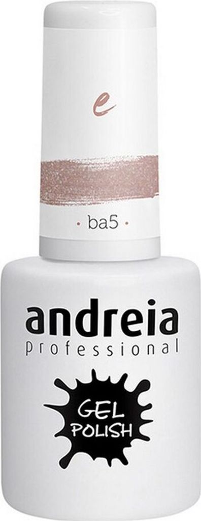 Andreia Semi-Permanent Nail Gel Polish for UV/LED Lamp Intense Shine and 4 weeks Lasting French Manicure Nail Gel Varnish 10.5ml