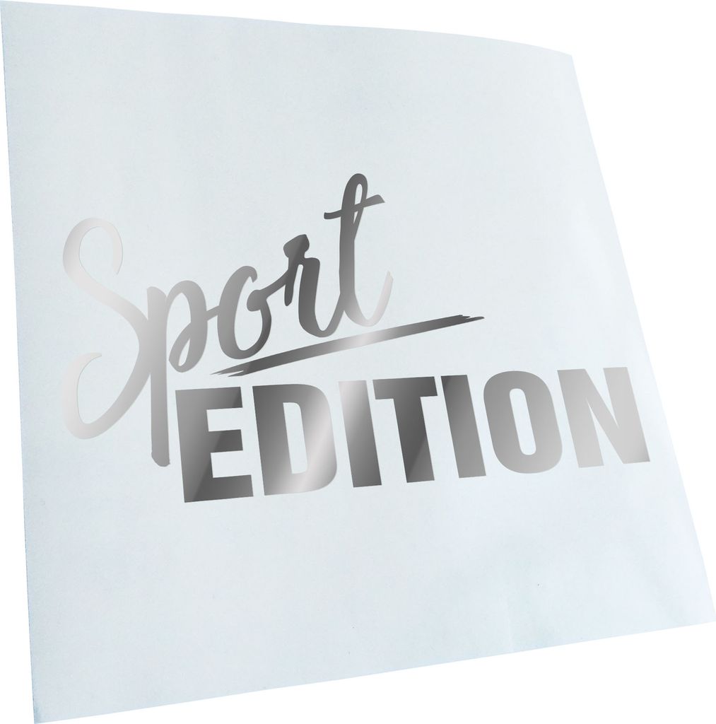 Kiwistar - Autoaufkleber - Sport Edition - Chrom - 24x13cm - Aufkleber für Auto, Laptop, Fahrrad, LKW, Motorrad Mehrfarbig JDM Decal Racing