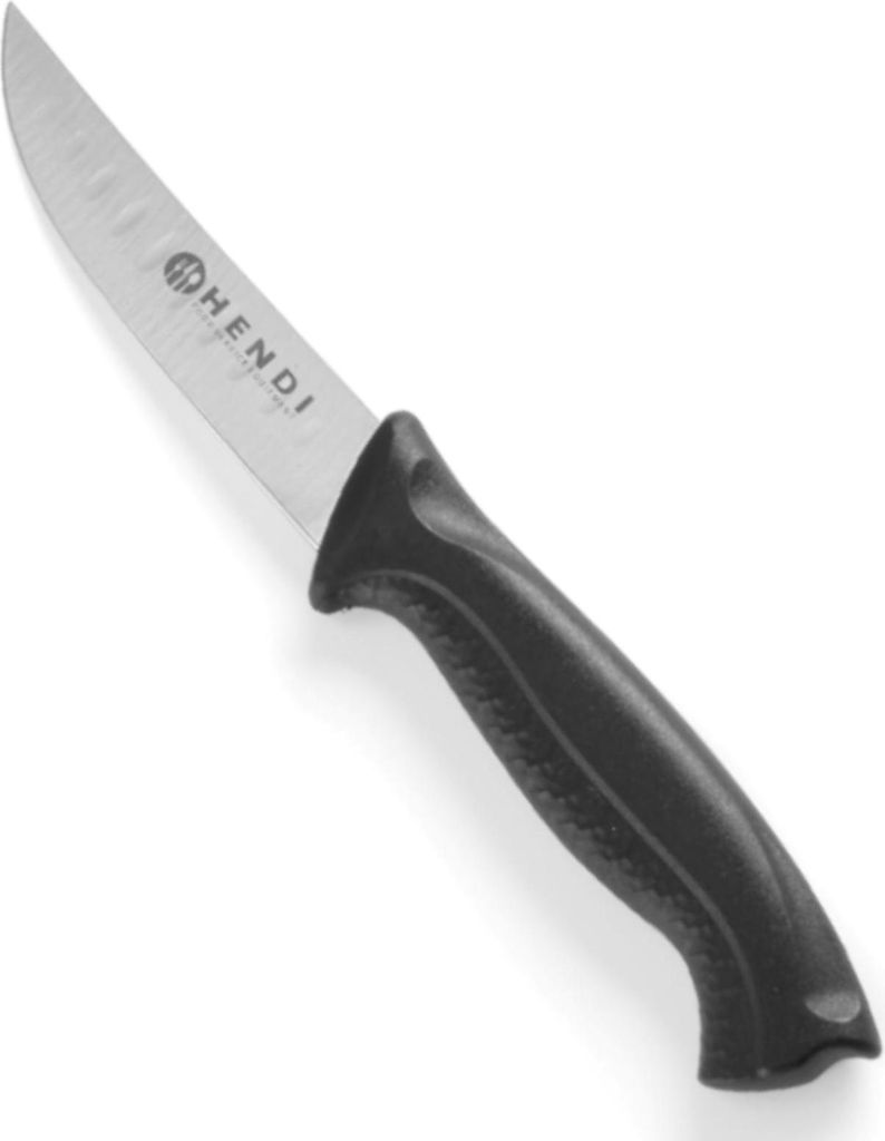 Professionelles kurzes schwarzes HACCP-Allzweckmesser 90 mm - Hendi 842201