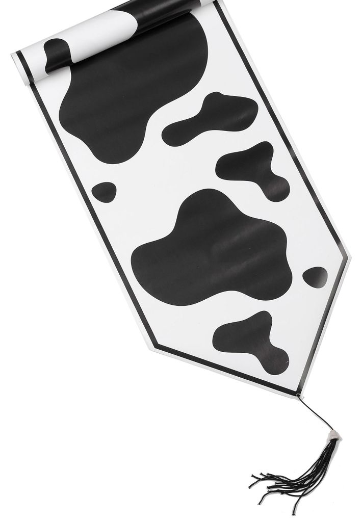 Tischläufer Kuhfell-Optik 28 cm x 1,8 m Kunststoff - Einheitsgröße