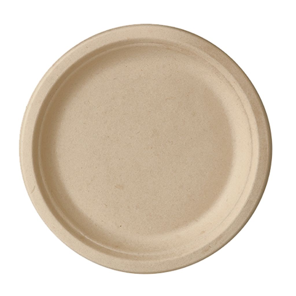 PAPSTAR Zuckerrohr-Teller "pure" rund 230 mm 50er Produktbild 