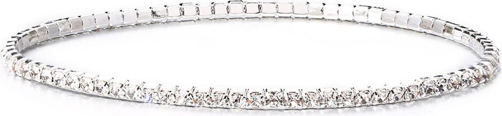 Mehrfarbiges Strass-Armband für Damen, Kristall-Tennisarmband, Perlen, Stretch-Strang, gestapeltes Armband, modische Geschenke
