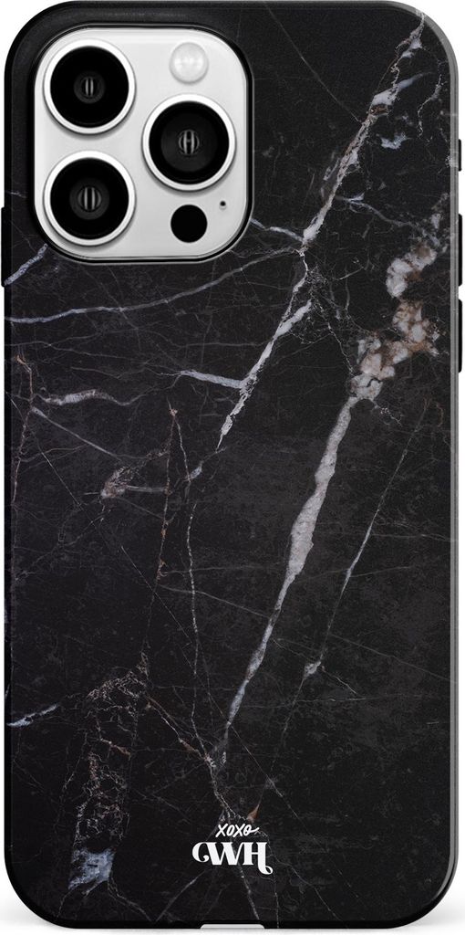xoxo Wildhearts Marble Black Mood - iPhone 14 Pro Max Hülle