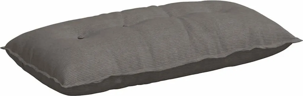 Cuscino Benessere Schienale vidaXL Grigio Chiaro Tessuto a Coste
