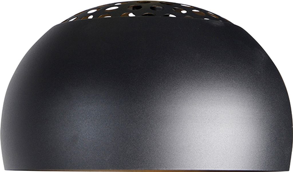 QAZQA Bogenlampe XXL Schirm schwarz , Produktbild 