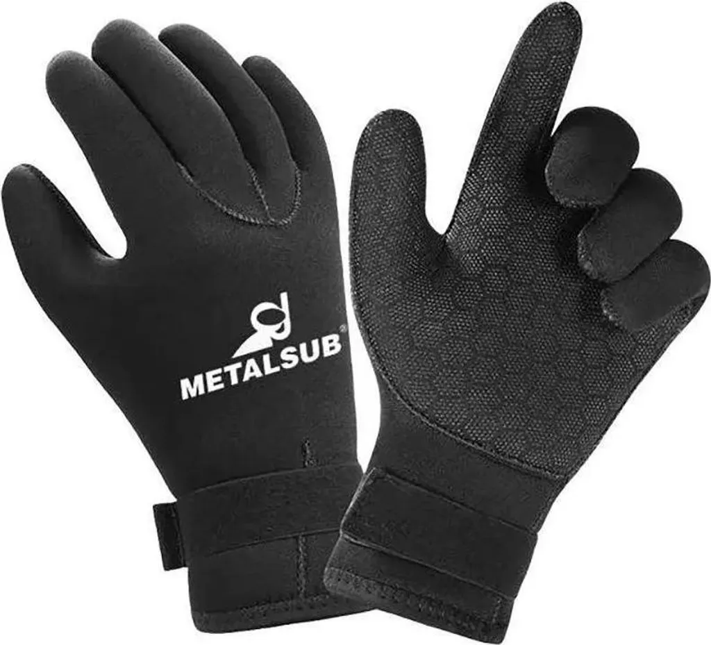 Gants Plongée Metalsub Spider 3mm Noir M - Anti-Froid et Protection