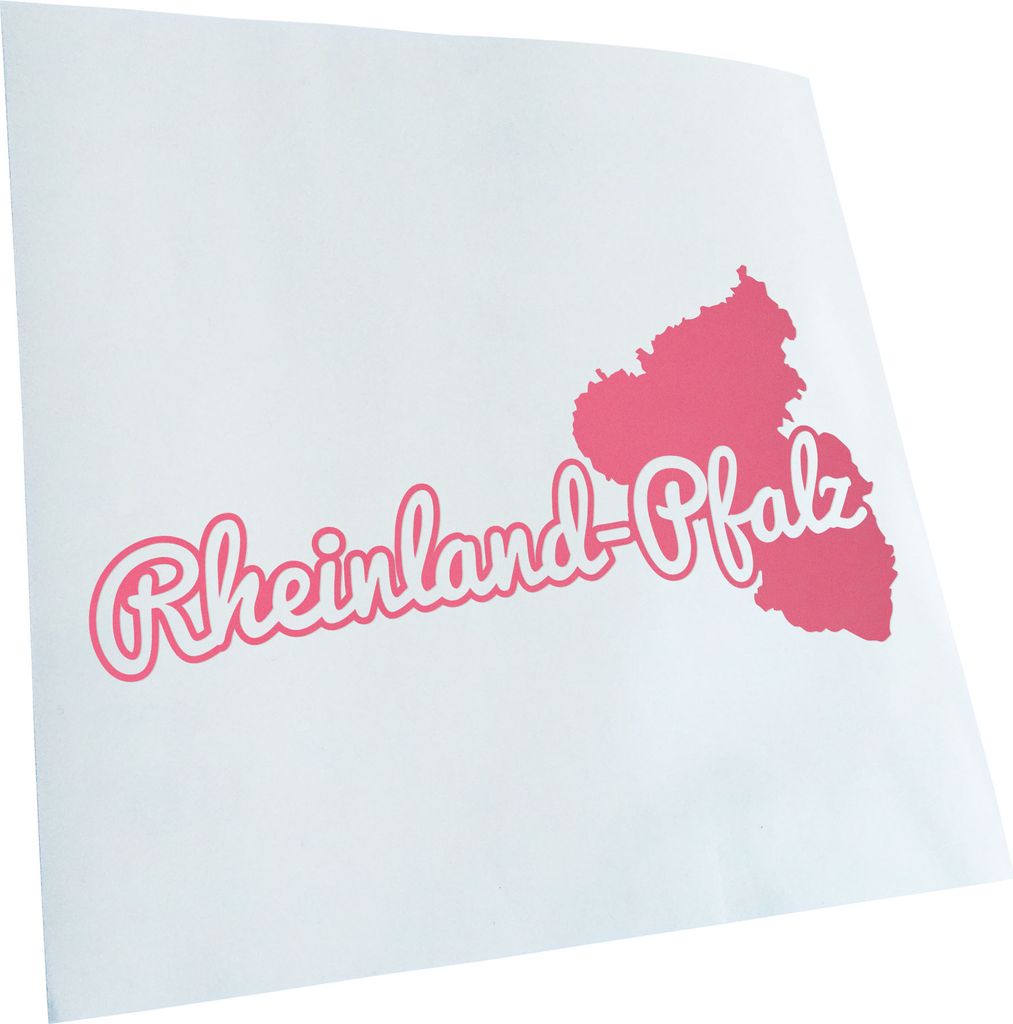 Kiwistar - Autoaufkleber - Rheinland-Pfälzer Herkunft - Hellrosa - 40x20cm - Aufkleber für Auto, Laptop, Fahrrad, LKW, Motorrad Mehrfarbig JDM De...