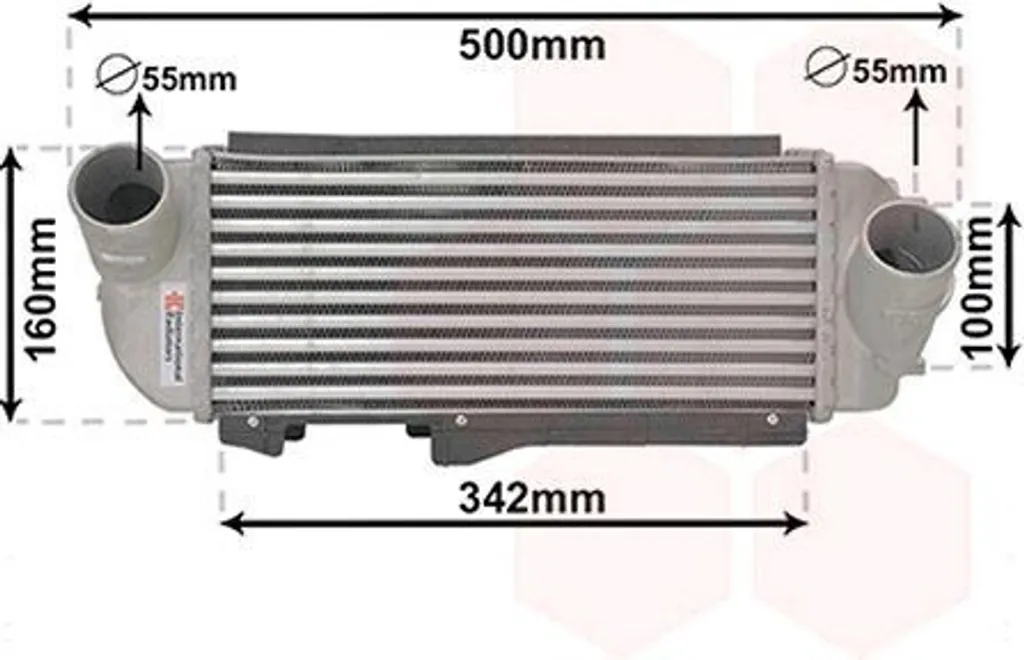 Refroidisseur d'air de suralimentation Intercooler pour HYUNDAI ix35