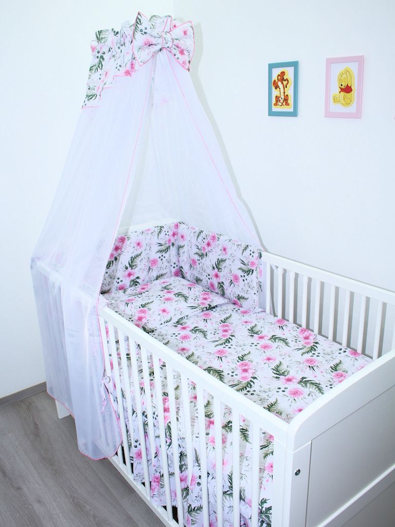 Primawela-Baby Bettwäsche Set- 5 teiliges Set mit Chiffon Produktbild 