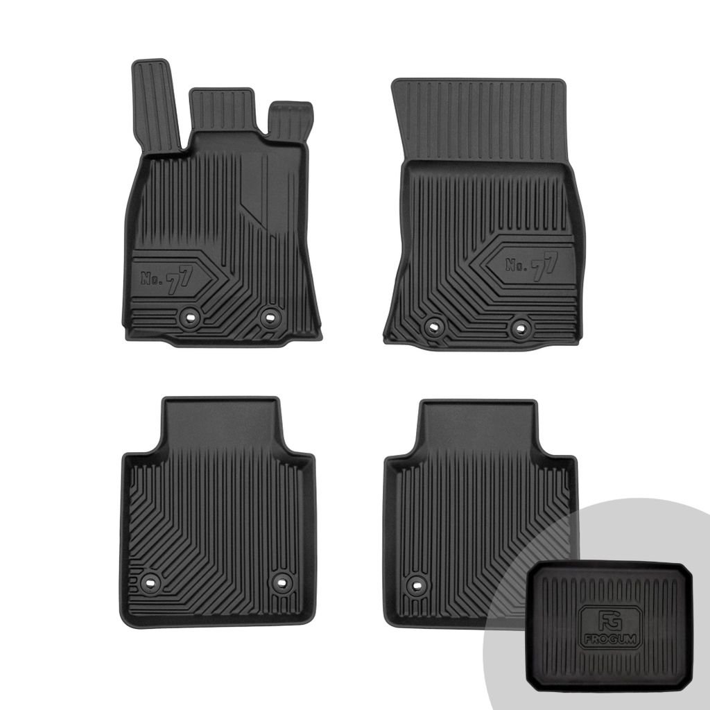 FROGUM No.77 Gummimatten Ganzjahresset von Auto Fußmatten Autofussmatten für Jaguar XJ VIII X351 2009-2019