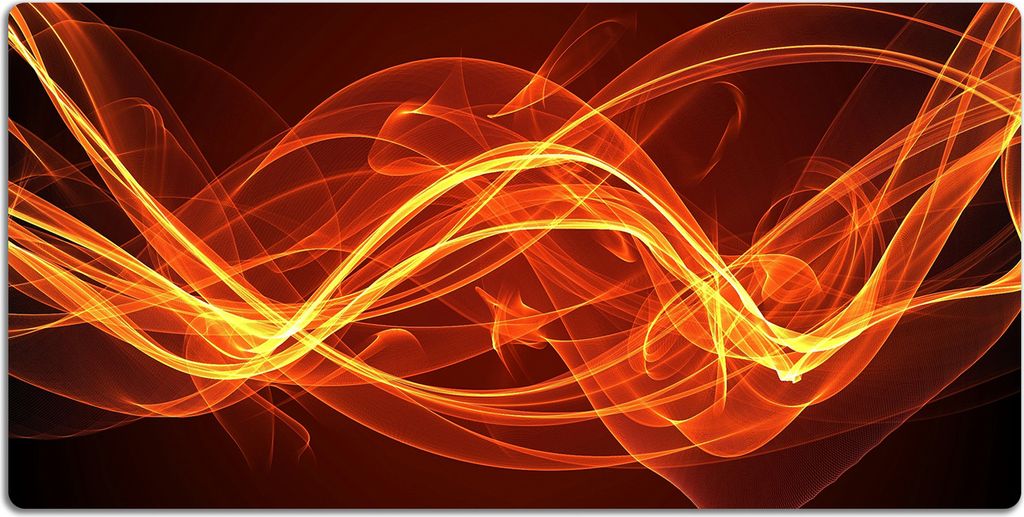 Schreibtischmatte Tischunterlage 100x50 cm Mauspad - rote Flamme