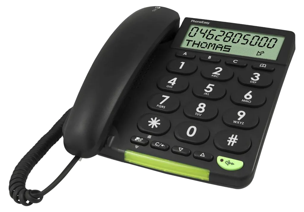 Téléphone Filaire Confort Doro 312cs pour Personnes Âgées Écran Clair