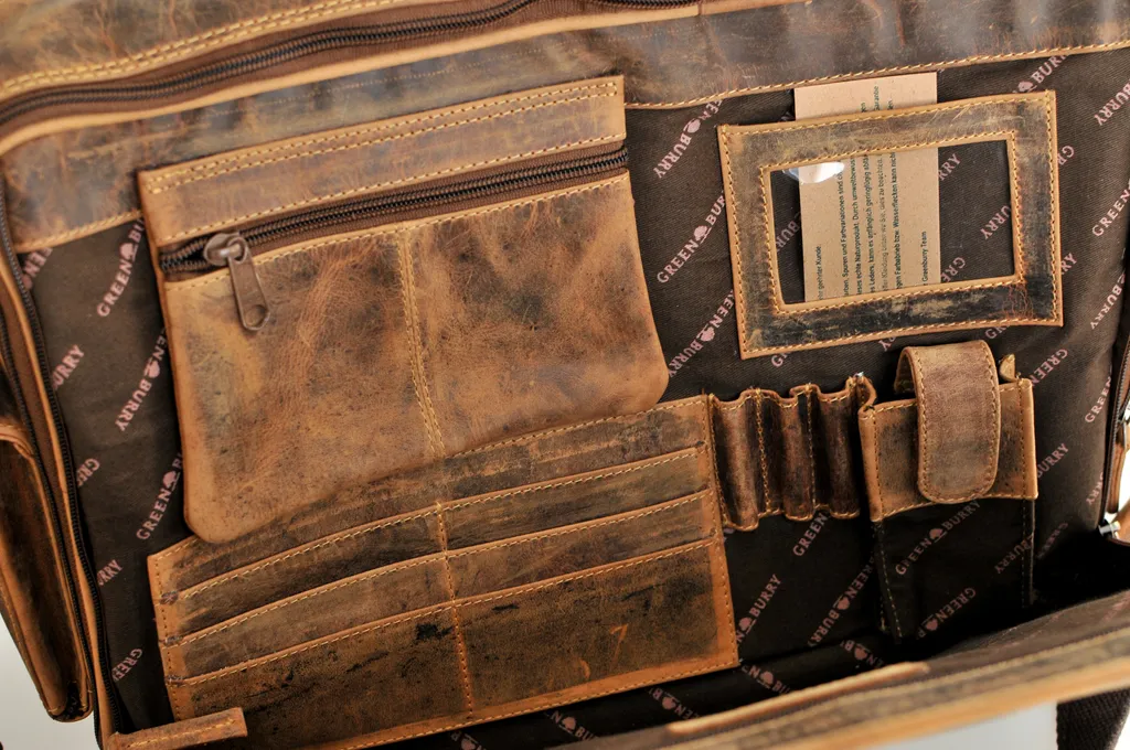 Porte-documents Business Marron Idéal pour Ordinateur et Dossiers A4 - 2