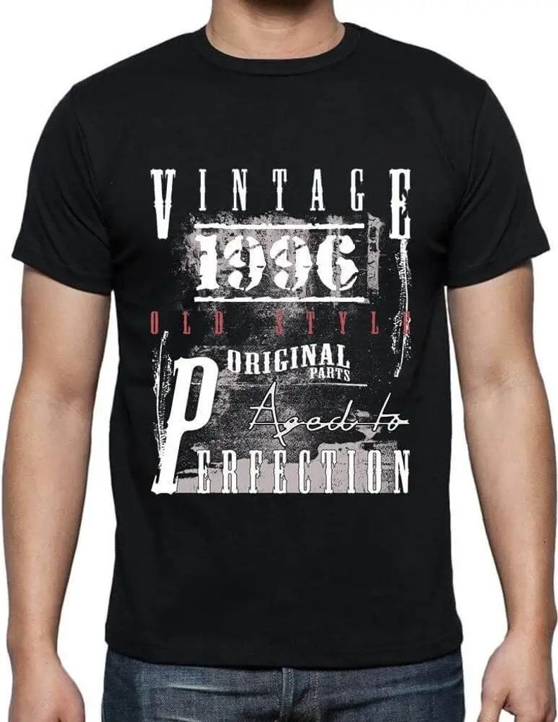 Herren Grafik T-Shirt Bis zur Perfektion gealterte Originalteile 1996 – Original Parts Aged To Perfection 1996 – Geschenk 28. Geburtstag Jahres...