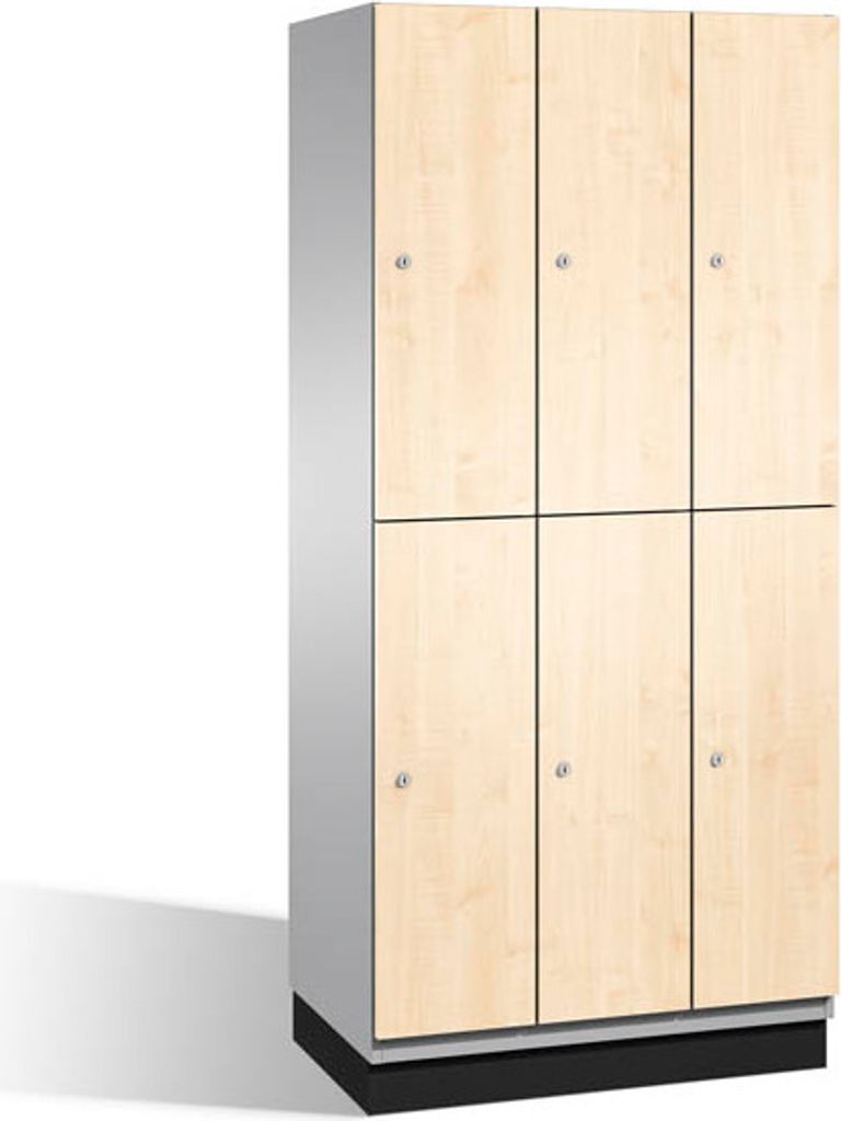 CP Spind Cambio birke/grau 6 Schließfächer