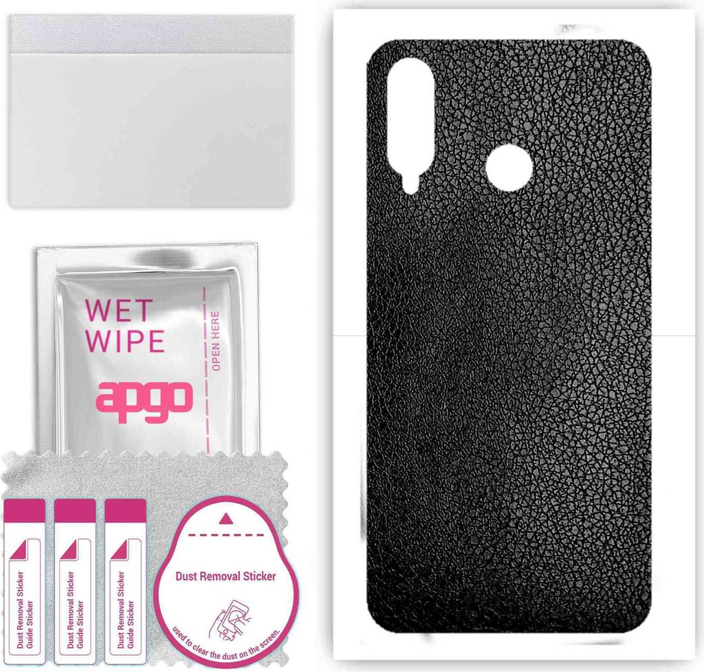 apgo Rückseite Schutzfolie, Skin, kompatibel mit Huawei P30 lite New Edition, Hinten Displayschutzfolie aus Vinylfolie, kratzfest, einfache Montag...