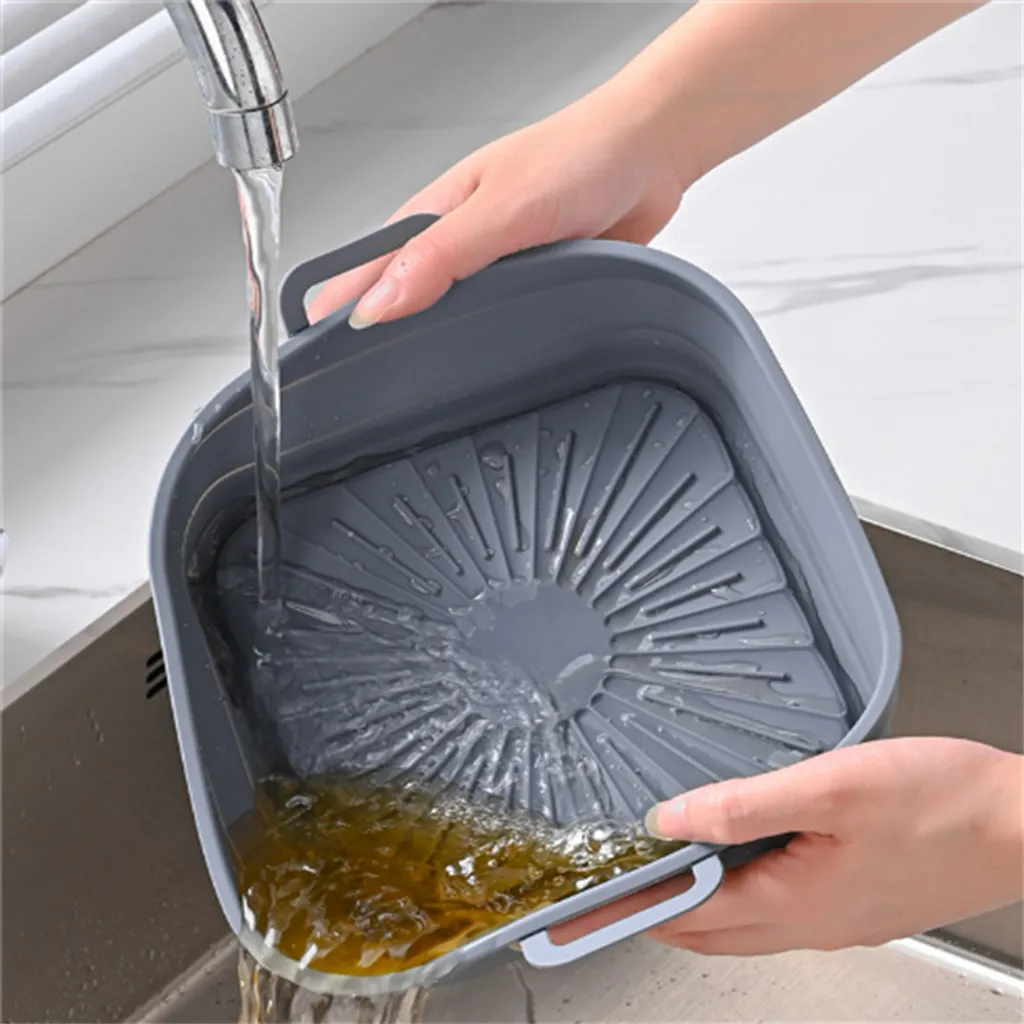 Panier Silicone Friteuse à Air 17,5 cm - Accessoire Air Fryer Lavable x2 - 4